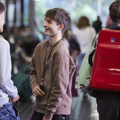 Music students chatting during their break time